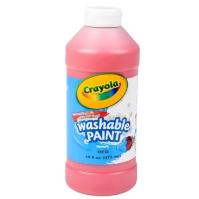 Image of Washable Paint, Red, 16 oz