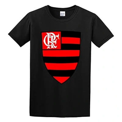 Image of Flamengo Braz Men T Shirt Printed Camiseta Black Tee Top M