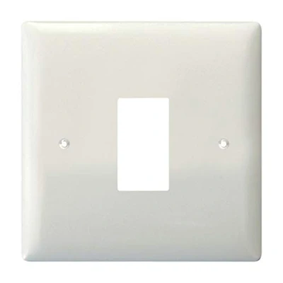 Image of Varilight XOPGY1 PowerGrid Polar White 1 Gang Grid Plate (Single Plate)