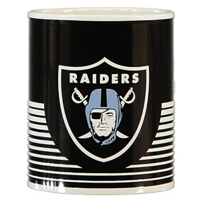 Image of FOCO Las Vegas Raiders NFL Linea Mug Black Tasse Forever Collectibles Stück