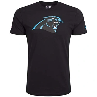 Image of New Era Carolina Panthers Tshirt NFL Team Logo Black M