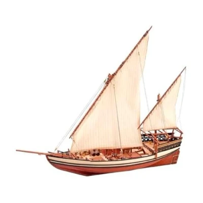 Image of Artesania Latina Wooden Ship Model Kit Arab Dhow, Sultan 22165, 1:60 Scale Models to Assemble Intermediate Level