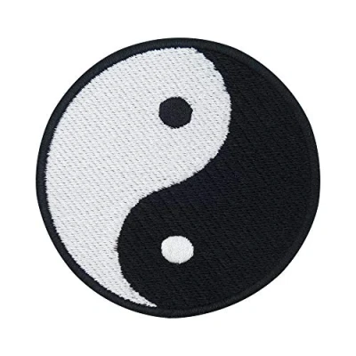 Image of Yin and Yang Iron on Patches Patches, Patch, Embroidery Ironable Badges Finally Home