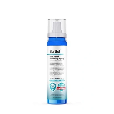 Image of SurSol Alcohol Free Face Mask Spray CLEAN+PROTECT it Kills 99.99% Bacteria Germs 100ml