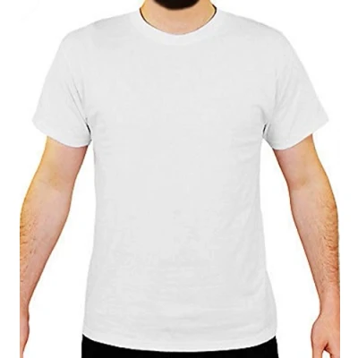 Image of 6 Pack Mens Plain 100% Cotton Blank Basic T Shirt TOP Casual Multi (XX Large) White