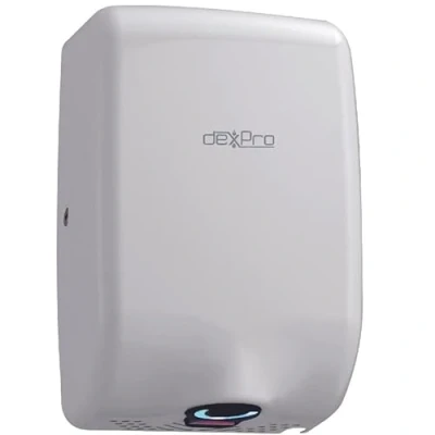 Image of TEW dexPro Commercial/Domestic Hand Dryer Feisty Compact High Speed 1.0kW Stainless Steel White FC1W