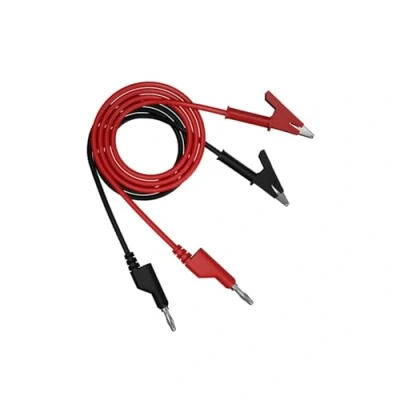 Image of Aofan Multimeter Probe Test Cable Banana Plug to Alligator Clip 15A1000V 4mm 1M (Black &amp; Red) 2Pcs