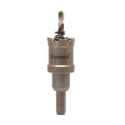 Image of Starrett Carbide Tipped Hole Saw CTD28 TCT Deep Cut Holesaw Cutter For Metal Stainless Steel Iron Aluminium 21mm