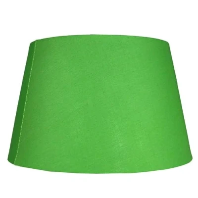 Image of Cotton Drum Shade Olive Green, 10inch Easy Fit ES/BC for Living Rooms, Bedrooms, hallways and Kitchens