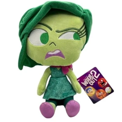 Image of UKToyworld Inside Out 2 Plush Green Disgust 30cm Soft Toys