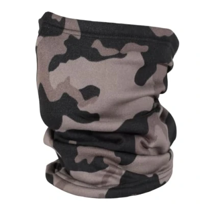 Image of SUB ZERO Winter Neck Warmer 18&quot; Long Super Soft Fleece Thermal Snood Scarf Gaiter Head Over For Walking Running Motorcyclists One Size (Camouflage Grey)