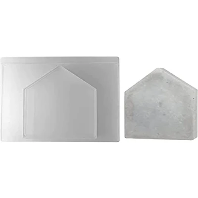 Image of Rayher House Shaped Casting Mould for Concrete Crafts, with Design Plaster of Paris, Plastic Shape Moulding, 16x23.5cm, 36061000