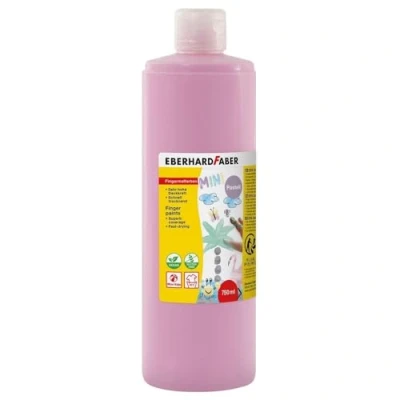 Image of Eberhard Faber EFA Colour 578920 Finger Paint, Pastel Pink, 750 ml, Quick Drying and Washable