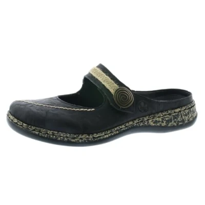 Image of Rieker Women’s 46391 64 Loafer, Black, 8 UK
