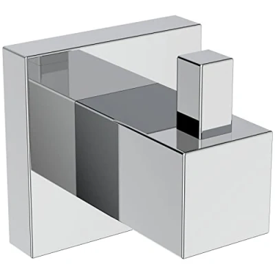 Image of Ideal Standard IOM Square Single Robe/Towel Hook, Chrome, E2192AA