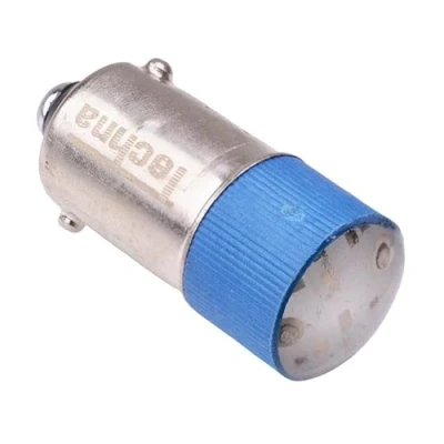Image of Blue LED BA9S Bayonet Bulb 120V