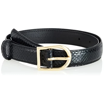 Image of PIECES Women&#039;s PCMERLE Jeans Belt, Schwarz, 85