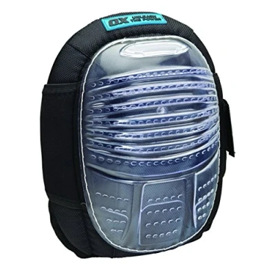 Image of OX Tools Heavy Duty Soft Gel Filled Knee Pad, Clear/Black Pad for Work