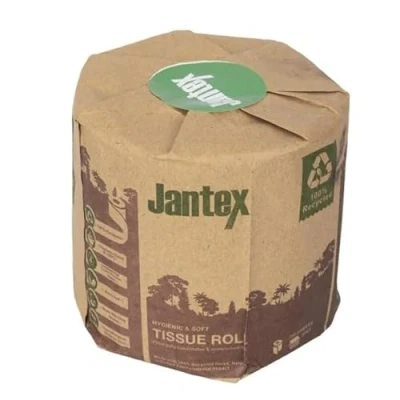 Image of Jantex Green 100% Recycled Wrapped Toilet Roll 3ply 260 Sheets (36 Pk)