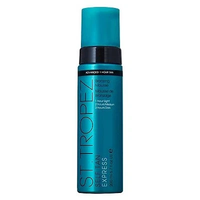 Image of St.Tropez Self Tan Express Mousse, Fast Acting Fake Tan, Develops in 1 3 Hours, Streak Free Finish, Vegan, Natural &amp; Cruelty Free, 200 ml