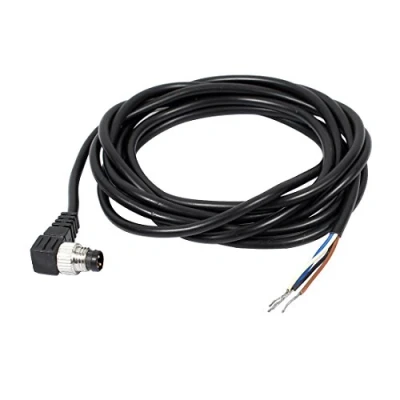 Image of sourcingmap M8 2m Male Right Angle 4 Pin Connector Aviation Plug Electrical Cable