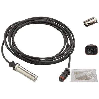 Image of 7485135675 ABS Sensor FEBI BILSTEIN 103764 Rear Axle Left with sleeve, grease 1150Ohm 3910mm 3980mm