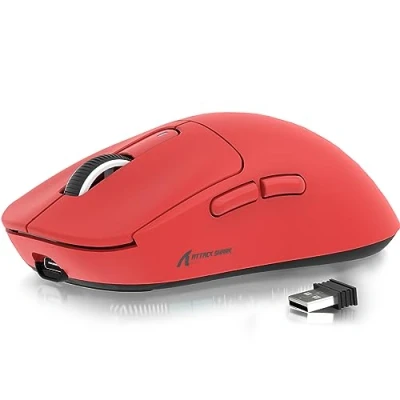Image of ATTACK SHARK X3 49g SUPERLIGHT Mouse, PixArt PAW3395 Gaming Sensor, BT/2.4G Wireless/Wired 6 Adjustable DPI up to 26000, 200 Hrs Battery, G502, Office Mice for Win11/Xbox/PS/Mac (Purple)