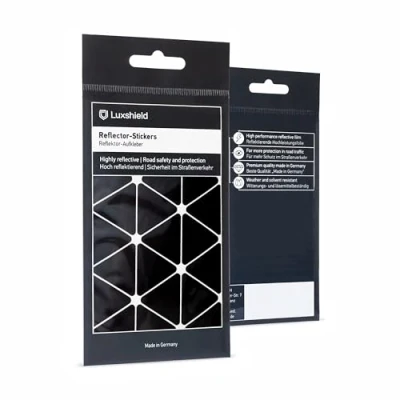 Image of Luxshield Reflector Sticker Set Triangles large for bicycle scooter pram reflective tape stickers