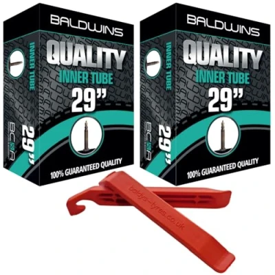 Image of PAIR 29&quot; Baldwins Cycle/Bike Inner Tube x 2.20 to 2.40 (Fits any 2.20, 2.25, 2.30, 2.35, Tyre) Presta/French Type Valve (Pack of 2)