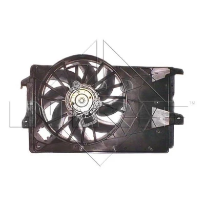 Image of 13128928 Cooling fan NRF 47314 365mm 12V 240W with radiator shroud VAUXHALL: Meriva Mk1
