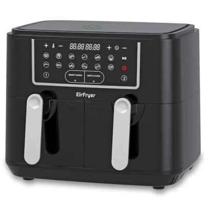 Image of EIRFRYER DUAL BASKET AIR FRYER 9L + ACCESSORIES