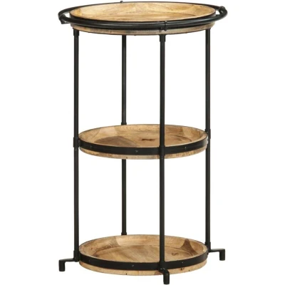 Image of vidaXL Side Table Ø55x83 cm Solid Wood Mango
