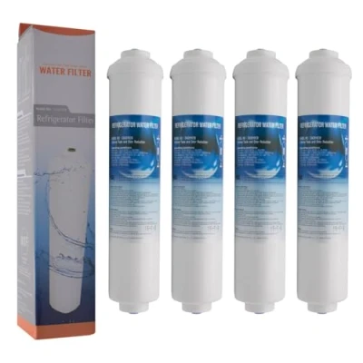 Image of Microfilter DA2010CB 4 pack external water filter compatible with Samsung DA29 10105J HAFEX/EXP HAFEX, LG 5231JA2010B Beko, Haier, Refrigerator fridge