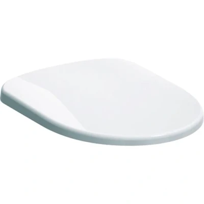 Image of Geberit Selnova WC seat, fastening from above: Soft closing mechanism=yes, Quick release hinges=no, Fastening=from above, white / glossy 500 333 01 1