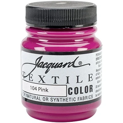 Image of Jacquard Products Pink Textile Color Paint, Acrylic, Multicolour