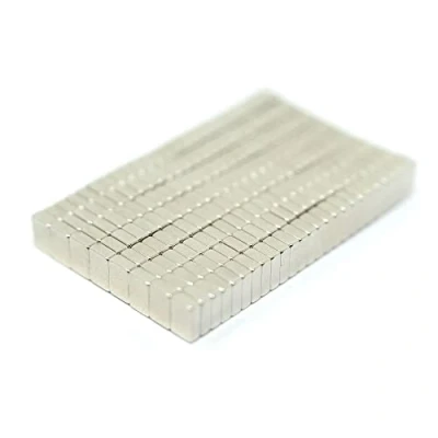 Image of N42 Neodymium Rectangular Magnet 3/16 in. x 1/8 1/16 thick 0.77lbs Pull Licensed Material (Pack of 20)