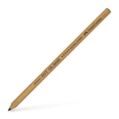 Image of Faber Castell PITT Monochrome Artists&#039; Pencil, Oil Base, Extra Hard, Black, No. 5