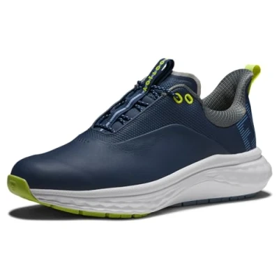 Image of FootJoy Men&#039;s FJ Quantum Golf Shoe, Navy/White/Lime, 7 UK