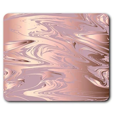 Image of Destination Vinyl ltd Rose Gold Marble Pattern Pretty Mouse Mat Pad Computer PC Laptop Gaming Office Home Desk Accessory Gadget 24125