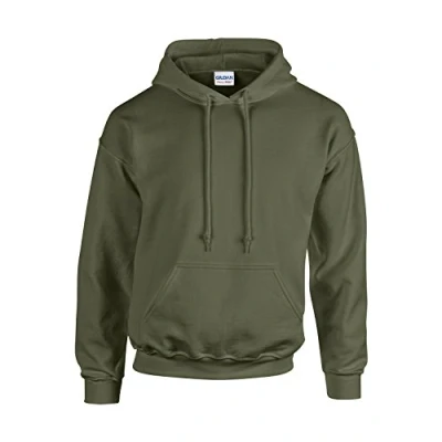 Image of GILDAN Men&#039;s 50/50 Adult Crewneck Sweatshirt, Green (Military Green), S UK