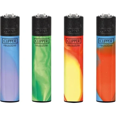 Image of 4 X CLIPPER LIGHTERS (NEBULA MIX JET)