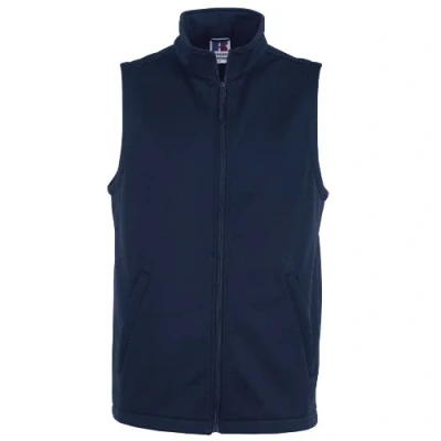 Image of Russell Athletic Mens Smart Softshell Gilet Jacket (French Navy) Multicolour Size 2XL