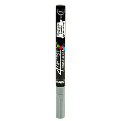 Image of Pebeo 4 Artist Markers, Metal, Grey, 0.1 x 1.32 cm