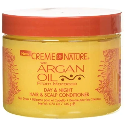 Image of Creme Of Nature Argan Oil Day Night Hair and Scalp Conditioner, 4.76 oz / 135 g