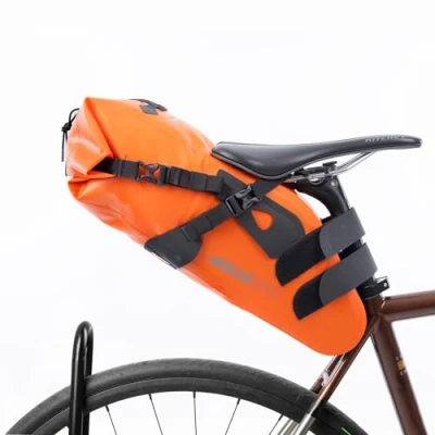 Image of Aqua Evo Adventure Bicycle Cycle Seat Pack, Orange