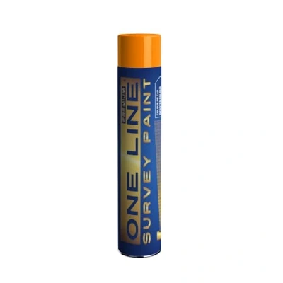 Image of Line Marker Survey Spray Paint, 750ml Can, Covers up to 100m (Orange)