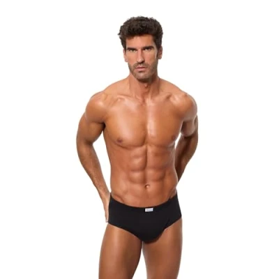 Image of abanderado Men&#039;s Slip De Algodón Full, Black (Negro 002), Medium (Size: M/48)