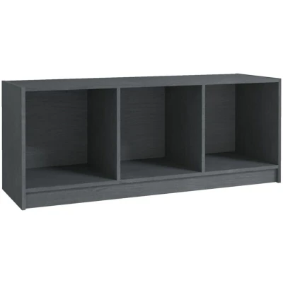 Image of vidaXL TV Cabinet Grey 104x33x41 cm Solid Pinewood