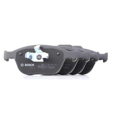 Image of 1355950, 1360303, 1763678, 2M5V2K021AA, 2M5Z2001A5 Brake pad set BOSCH 0 986 424 701 FORD: FIESTA 5, Focus Mk1 Hatchback, Transit Connect Van