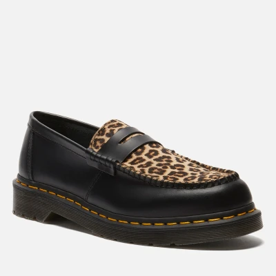 Image of Dr. Martens Penton Unisex Slipons, Size: 7, Black\light tan Leather